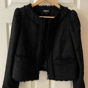 Express Women's Textured Black Blazer